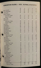 Load image into Gallery viewer, 1976-77 Vintage WHA Hockey Edmonton Oilers Media Guide Norm Ullman Glen Sather
