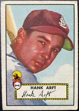 Load image into Gallery viewer, 1952 Topps Baseball #284 Hank Arft MLB Card St Louis Browns 5th Series
