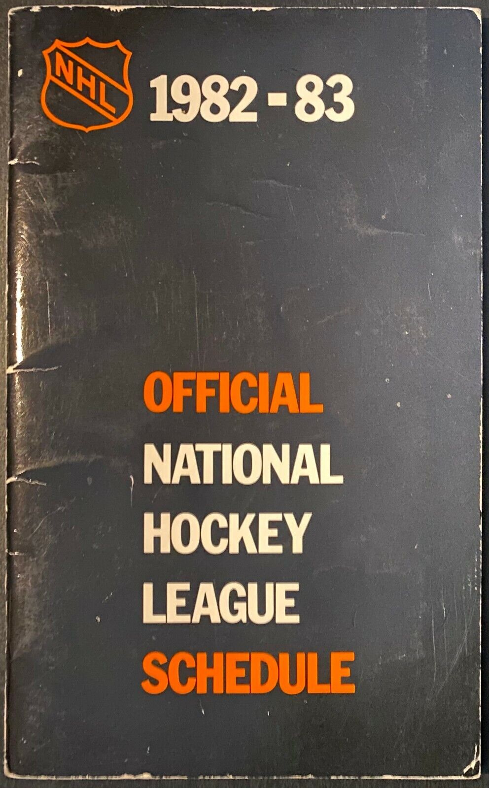 1982-83 Vintage National Hockey League Schedule New York Islanders Retro