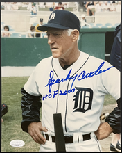 Load image into Gallery viewer, Sparky Anderson Autographed Detroit Tigers MLB Baseball Photo HOF 2000 JSA
