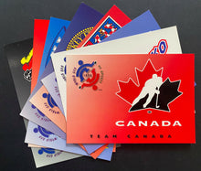 Load image into Gallery viewer, 1996 World Cup Of Hockey 1st Unused Postcards 8 Participating Nations Canada USA
