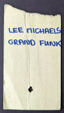 Load image into Gallery viewer, 1973 Varsity Stadium Rock Concert Ticket Grand Funk Railroad + Lee Michaels VTG
