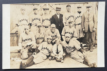 Load image into Gallery viewer, Circa 1910 Canadiens Baseball Team B&amp;W Photo Unposted Postcard Vintage Canada
