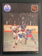 1980 NHL Hockey Northlands Coliseum Program Gretzky 1st Hat Trick Oilers v Jets