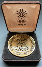 Load image into Gallery viewer, 1988 XV Winter Olympics Official Participation Bronze Medal Calgary Canada
