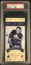 Load image into Gallery viewer, 1998 Toronto Maple Leafs Hockey Ticket Memories &amp; Dreams Max Bentley NHL PSA 5
