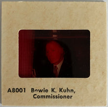 Load image into Gallery viewer, 1978 MLB Baseball Vintage 35mm Slides (3) Lee MacPhail + Bowie Kuhn + MLB Logo
