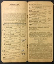 Load image into Gallery viewer, 1949 Kings Plate 90th Running Racing Program Woodbine Racetrack EP Taylor Wins
