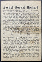 Load image into Gallery viewer, 1958-59 Parkhurst Hockey Henri Richard #2 Montreal Canadiens Vintage NHL
