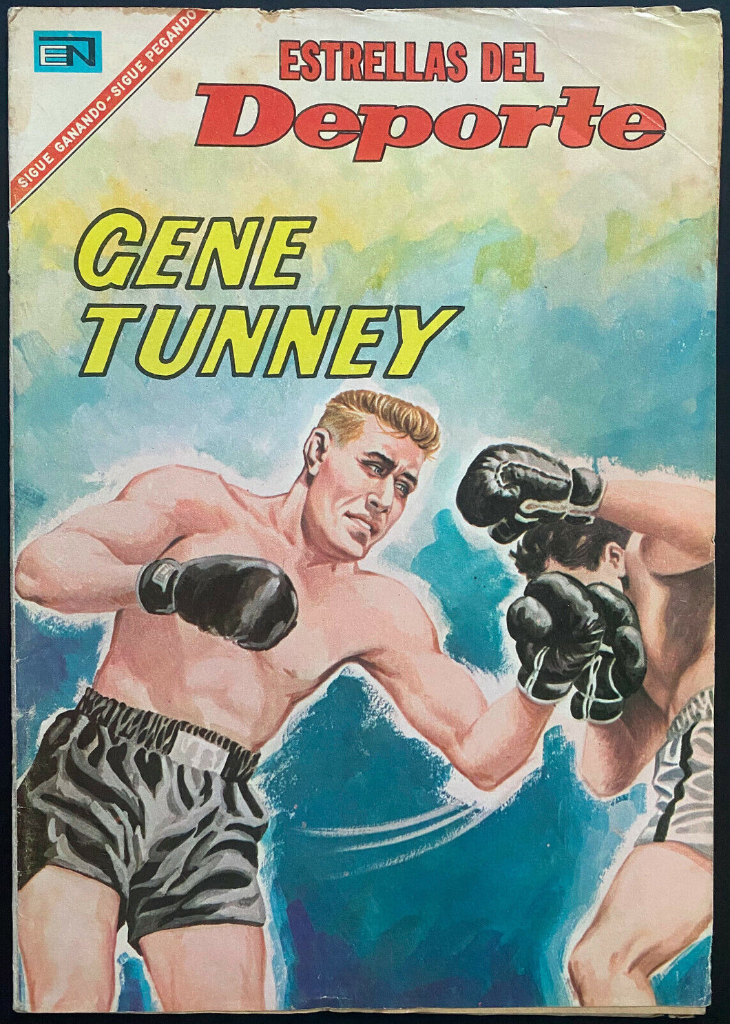 1967 Gene Tunney Vintage Boxing Comic Book Spanish Version