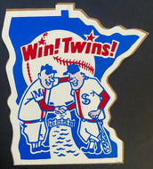 Vintage Minnesota Twins MLB Baseball Decal c1960's Sticker Unused