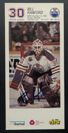 Bill Ranford Autographed Signed Edmonton Oilers Promo Photo NHL Hockey Vintage