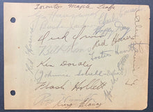 Load image into Gallery viewer, 1933-34 Toronto Maple Leafs Team Signed Sheet x16 Autographed Conacher JSA NHL
