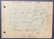 1933-34 Toronto Maple Leafs Team Signed Sheet x16 Autographed Conacher JSA NHL