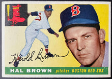 Load image into Gallery viewer, 1955 Topps Baseball #148 Hal Brown Boston Red Sox Vintage MLB Card
