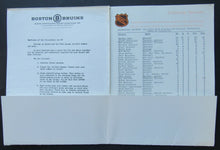 Load image into Gallery viewer, 1971 Boston Garden 24th Annual NHL All Star Game Portfolio + Schedule + Stats
