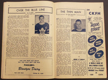 Load image into Gallery viewer, 1953 Maple Leaf Gardens Program Lumley Shutouts Blackhawks George Armstrong NHL
