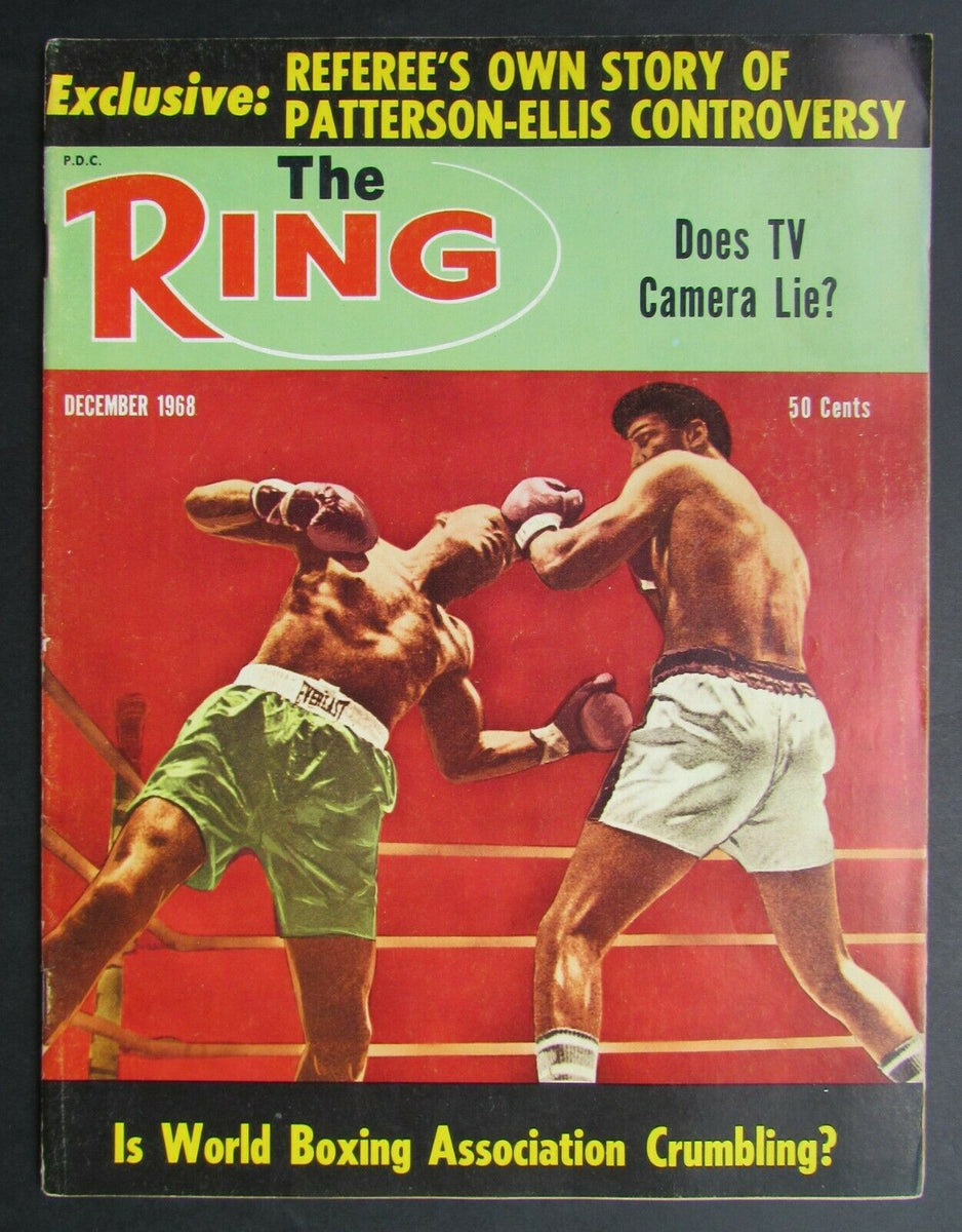 1968 Vintage The Ring Boxing Magazine - Floyd Patterson + Jimmy Ellis ...
