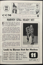 Load image into Gallery viewer, 1966 AHL Hockey Program Rochester Americans v Baltimore Clippers Doug Harvey
