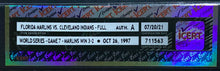 Load image into Gallery viewer, 1997 World Series Game 7 Full Ticket Pro Player Stadium Florida Marlins Indians
