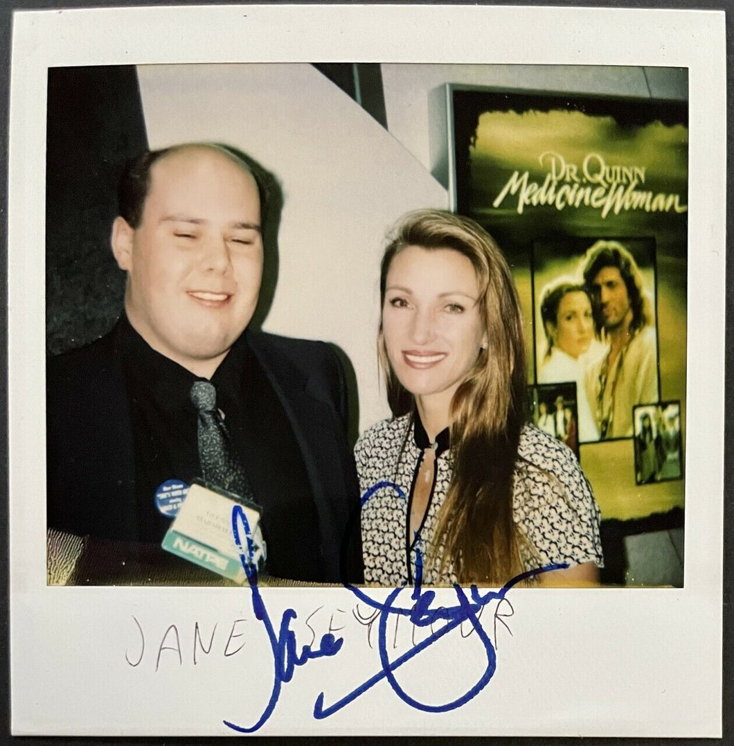 Jane Seymour Autographed Polaroid Photo Vintage Signed Celebrity Actress