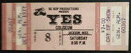 1977 YES Concert Ticket Mississippi Coliseum Unused Vintage Music Donovan