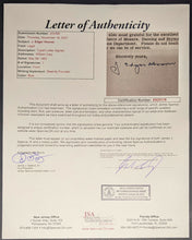 Load image into Gallery viewer, J. Edgar Hoover Signed Original Vintage 1962 FBI Letter Washington DC JSA LOA
