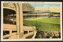 Load image into Gallery viewer, 1900s MLB Baseball Polo Grounds Stadium Postcard New York Giants Post Card Rare
