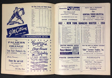 Load image into Gallery viewer, 1953 Olympia Stadium NHL Hockey Program Detroit Red Wings vs New York Rangers
