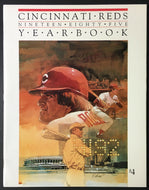 Pete Rose Autographed 1985 Cincinnati Reds MLB Yearbook Signed Photo Cover JSA