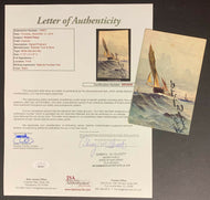 Robert Peary Signed Raphael Tuck & Sons Postcard Explorer Rare Autograph JSA LOA