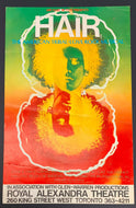 1969-70 Hair Rock Musical Royal Alexandra Theatre x3 Items Broadside + Program +