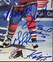 Load image into Gallery viewer, 1991 Toronto Maple Leafs vs Montreal Canadiens NHL Hockey Program Signed x9
