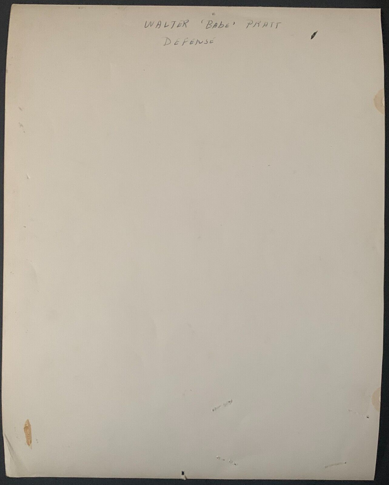 Circa 1940 Vintage Photo Babe Pratt Hockey Hall of Fame Leafs Rangers