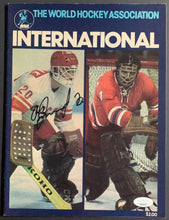 Load image into Gallery viewer, 1976 WHA/Czechoslovakia Hockey Program Autographed Signed Vladislav Tretiak JSA
