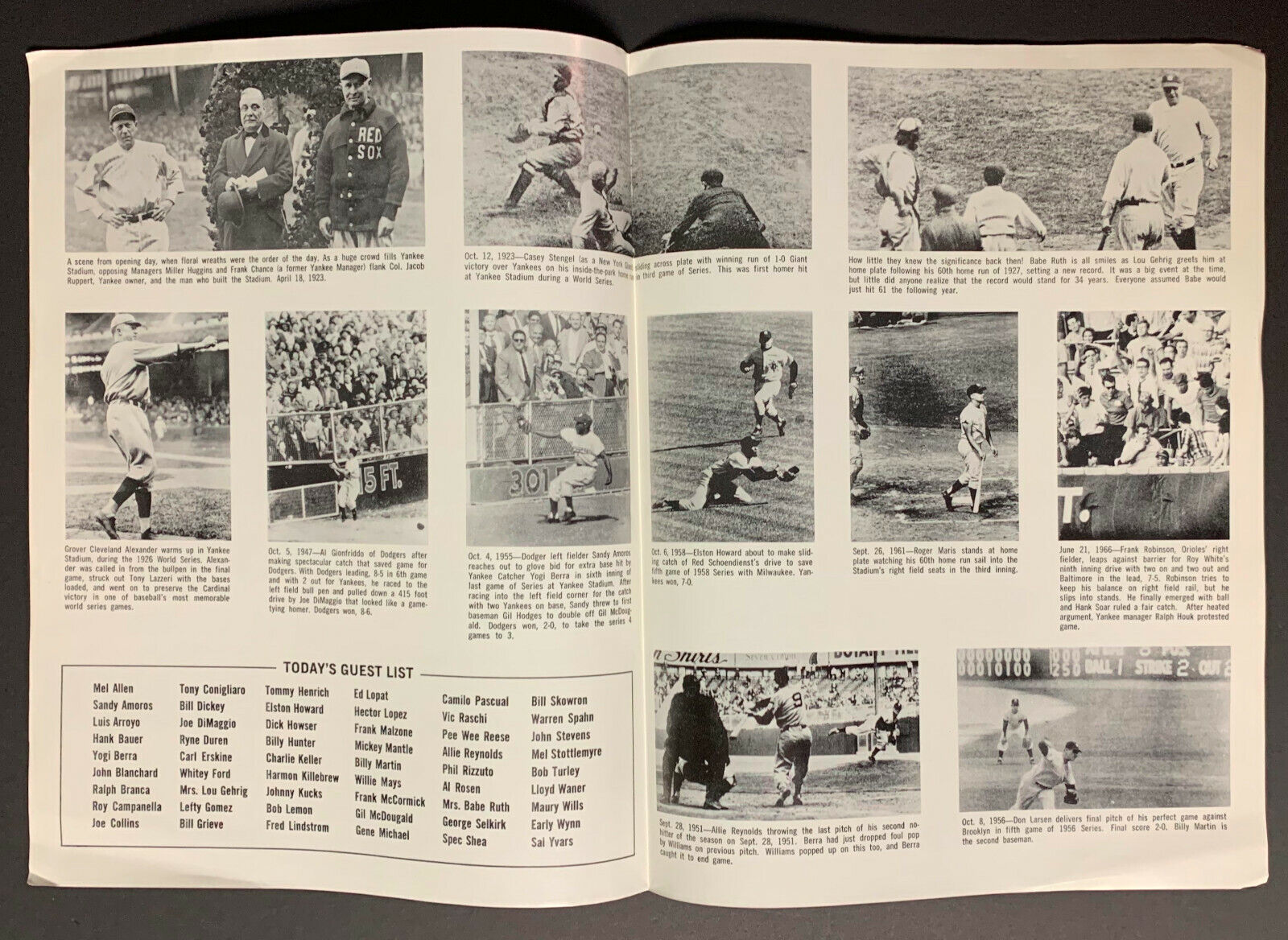 1976 Old Timers Day Yankee Stadium MLB Program New York Yankees Gehrig 1976-old-timers-day-yankee-stadium-mlb-program-new-york-yankees-gehrig