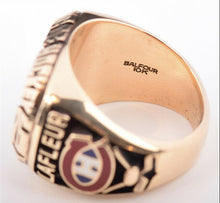 Load image into Gallery viewer, 1975-76 Montreal Canadiens Guy Lafleur Salesman's Sample Stanley Cup Gold Ring
