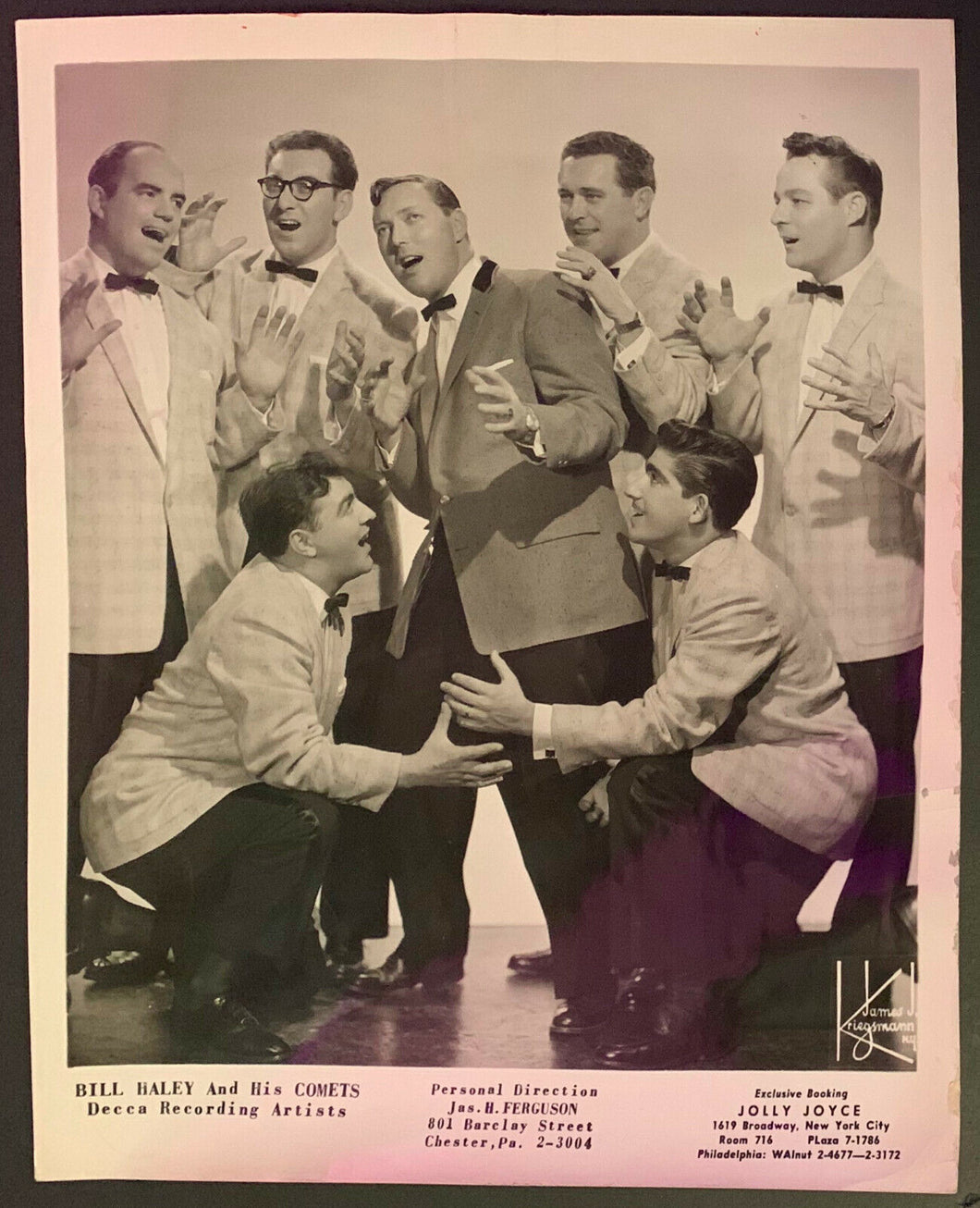 1955 Bill Haley & His Comets VTG Photo Rock 