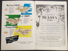 Load image into Gallery viewer, 1951 Maple Leaf Gardens NHL Program Leafs Rangers Signed Lineup John McCormack
