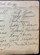 Load image into Gallery viewer, 1933-34 Detroit Red Wings Team Signed Sheet x18 Autographed Cooney Weiland JSA
