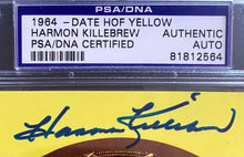 Load image into Gallery viewer, 1964 Cooperstown Baseball HOF Plaque Post Card Signed Harmon Killebrew PSA/DNA
