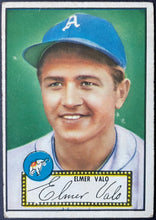 Load image into Gallery viewer, 1952 Topps Baseball Elmer Valo #34 Philadelphia Athletics Vintage MLB Card
