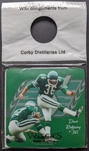 Load image into Gallery viewer, 21 Saskatchewan Roughriders Wisers Premium Drink Coasters CFL Football Vintage
