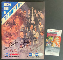Load image into Gallery viewer, 1991 Maple Leaf Gardens Program 1st Home Game NHL's 75th Season Signed x9 JSA
