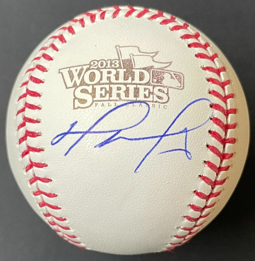 David Ortiz Autographed 2013 World Series Baseball Signed Boston Red Sox Fanatic