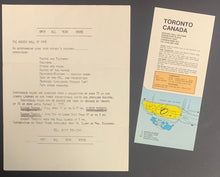 Load image into Gallery viewer, 1980&#39;s Historical NHL Hockey Hall Of Fame Documents + Brochure Exhibition Place
