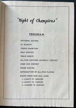 Load image into Gallery viewer, 1949 Babe Ruth Lou Gehirg Night Of Champions Program + Full Game Ticket Unused
