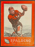 1945 Spalding Intercollegiate Football Athletic Journal Magazine Sports Program