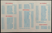 Load image into Gallery viewer, 1977 Toronto Blue Jays Inaugural 1st Season MLB Baseball Schedule Rare CKKW
