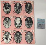 1994 Oldtimers Game vs Law Enforcement Hockey Program + 2 Tix Signed x15 NHLers